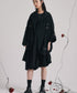 Studded Puff Sleeve Flare Dress